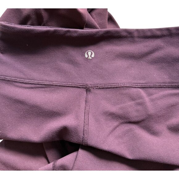 Lululemon Womens Dark Maroon Full-Length Leggings Size 4 - Picture 11 of 13